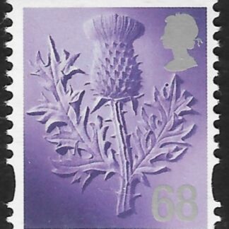 S132  68p 2B thistle Litho Cartor U/M (MNH)