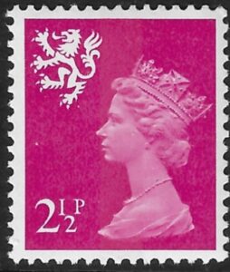 S14 2½d CB bright magenta. PVA Gum. Harrison U/M (MNH)