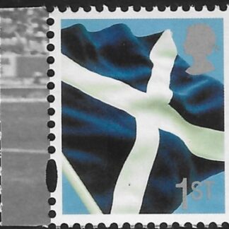 S158  1st 2B Saltire Flag  (silver head)  DY7 Gravure  Walsall  U/M (MNH)