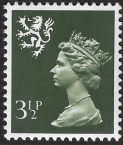 S17 3½d 2B olive-grey Harrison U/M (MNH)