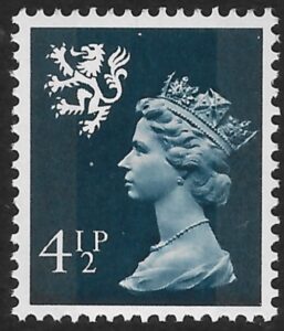 S19 4½p 2B grey-blue Photo Harrison U/M (MNH)