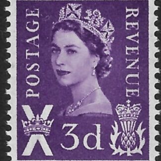 S1p  3d 2B  lilac crowns wmk.  Harrison  U/M (MNH)