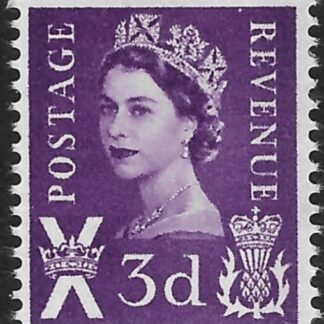 S1pa  3d  RB  lilac  crowns wmk.  Harrison U/M (MNH)