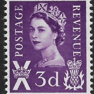 S1pb  3d   LB lilac  crowns wmk.  Harrison  U/M (MNH)