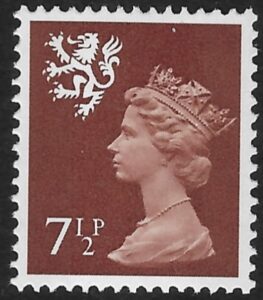 S25 7½p 2B chestnut Photo Harrison U/M (MNH)