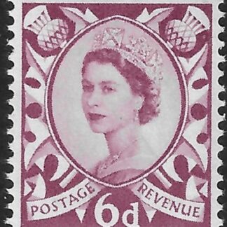 S3  6d claret  crowns wmk.  Harrison  U/M (MNH)