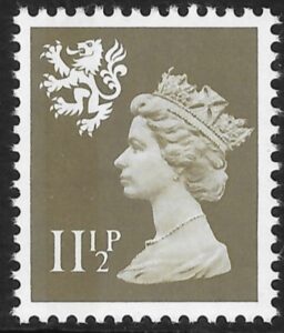 S36 11½p SB drab Litho Waddington U/M (MNH)