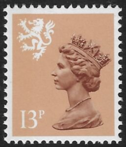 S39a 13p SB  pale chestnut  Type II Litho Waddington U/M (MNH)