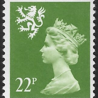 S48a 22p  phos.  yellow-green  Type II Litho Waddington U/M (MNH)