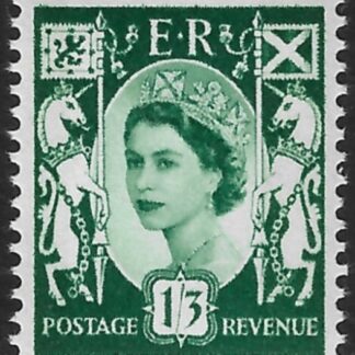 S5  1/3d  green  crowns wmk.  Harrison U/M (MNH)