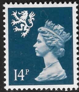 S54 14p CB deep blue Litho Questa U/M (MNH)