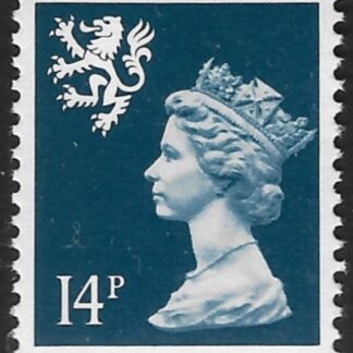 S55 14p left band  deep blue  Litho Questa  U/M (MNH)
