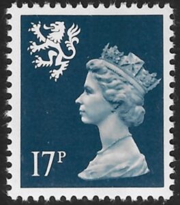 S58 17p CB deep blue Litho Questa U/M (MNH)