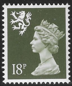 S59 18p phos deep olive-grey Litho Questa U/M (MNH)
