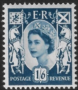 S6 1/6d 2B grey-blue crowns wmk. Harrison U/M (MNH)