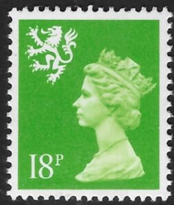 S60 18p CB bright green Litho Questa U/M (MNH)
