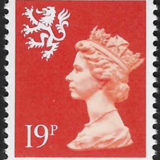 S62  19p phos. brt. orange red (ex sheet) Litho Questa  U/M (MNH)