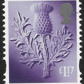S161  £1.17 2B   thistle  (new typeface)  Litho Cartor/ISP  U/M (MNH)