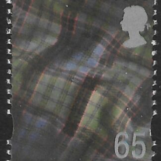 S98  65p   2B  tartan  (ex sheet) Walsall  U/M (MNH)