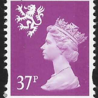 S92  37p  2B  mauve (ex sheet) Walsall  U/M (MNH)