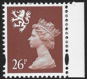 S91a 26p 2B chestnut perf 14 (ex DX21) Walsall U/M (MNH)
