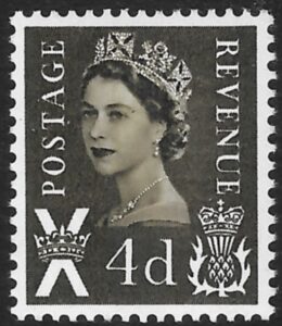 S9 4d CB olive-sepia no wmk. Harrison U/M (MNH)