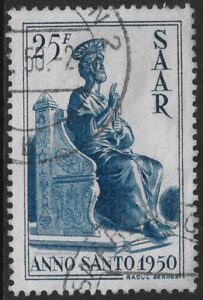 1950 SAAR SG.292 Holy Year very fine used. (cat.val.£34.00)