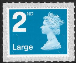 U3000 2nd Large blue M19L SBP T3 (T2 inverted) Walsall U/M (MNH)