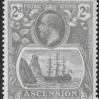 1922 Ascension KGV  SG.13  2d grey-black & grey.  M/M