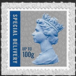 U3051  100g blue & silver Special  Delivery M19L  SBP T3  Walsall U/M (MNH)