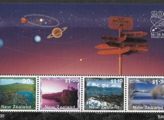2001 New Zealand MS.2401 Invercargill, 'Stamp Odyssey 2001' mini sheet U/M (MNH)