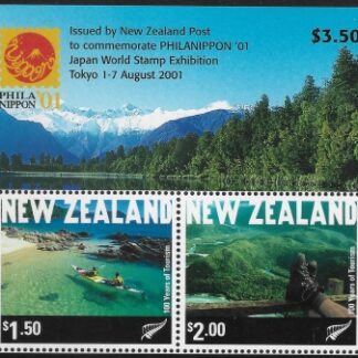 2001 New Zealand  MS.2434 Philanippon 2001 Mini Sheet U/M (MNH)