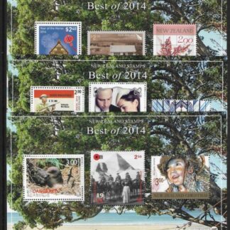 2014 New Zealand. best of New Zealand  mini sheets set 3  U/M (MNH)
