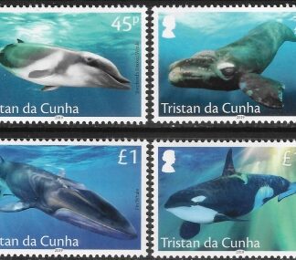 2019 Tristan Da Cunha. SG.1248-51  Whales set 4 values U/M (MNH)