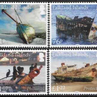2019 Falkland Islands. SG.1426-9 Wrecks  3rd series set 4 values U/M (MNH)