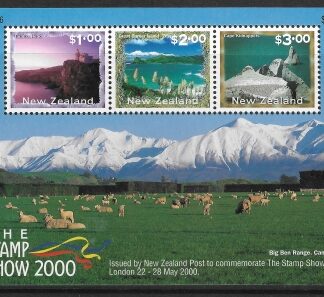 2000 New Zealand  MS.2328  Stamp Show 2000 International Stamp Exhibition London. Mini Sheet U/M (MNH)