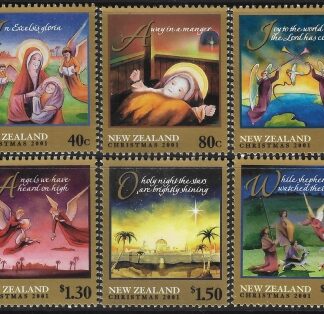 2001 New Zealand. SG.2439-44 Christmas Carols  set 6 values U/M (MNH)