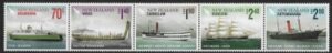 2012 New Zealand SG.3390-4 Great Voyages of New Zealand (strip of 5 values) U/M  (MNH)