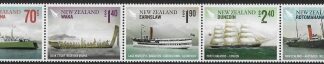 2012 New Zealand SG.3390-4 Great Voyages of New Zealand (strip of 5 values) U/M  (MNH)