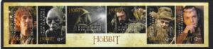2012 New Zealand  SG.3417-22 The Hobbit - An Unexpected Journey - self adhesive (1st Issue) set 6 values U/M (MNH)