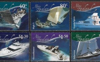 2002 New Zealand SG.2531-6 Racing & Leisure craft. set 6 values U/M (MNH)