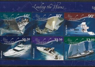 2002 New Zealand MS.2537 Racing & Leisure craft. mini sheet U/M (MNH)