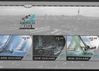 2002 New Zealand MS.2541  America's Cup mini Sheet (1st Issue) U/M (MNH)