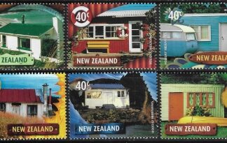 2002 New Zealand SG.2543-8 Holiday Homes set 6 values U/M (MNH)