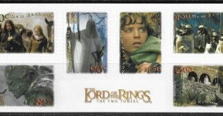2002 New Zealand SG.2556-61 Lord of The Rings (2nd Issue) Self adhesive sheetlet of 6 U/M (MNH)