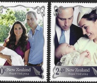 2014 New Zealand SG.3554-5  Visit of Duke & Duchess of Cambridge set 2 values U/M (MNH)