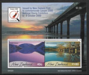 2000 New Zealand MS.2368  Canpex 2000 National Exibition Christchurch mini sheet U/M (MNH)