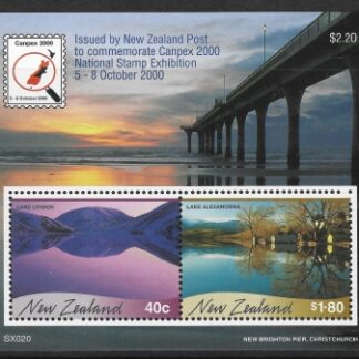 2000 New Zealand MS.2368  Canpex 2000 National Exibition Christchurch mini sheet U/M (MNH)