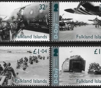 2019 Falkland Islands. SG.1430-3 75th anniversary of D-Day set 4 values U/M (MNH)