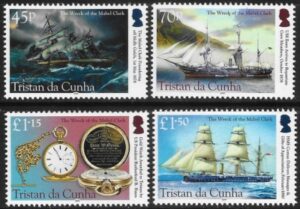 2018 Tristan Da Cunha SG.1240-3 Mable Clark set 4 values. U/M (MNH)